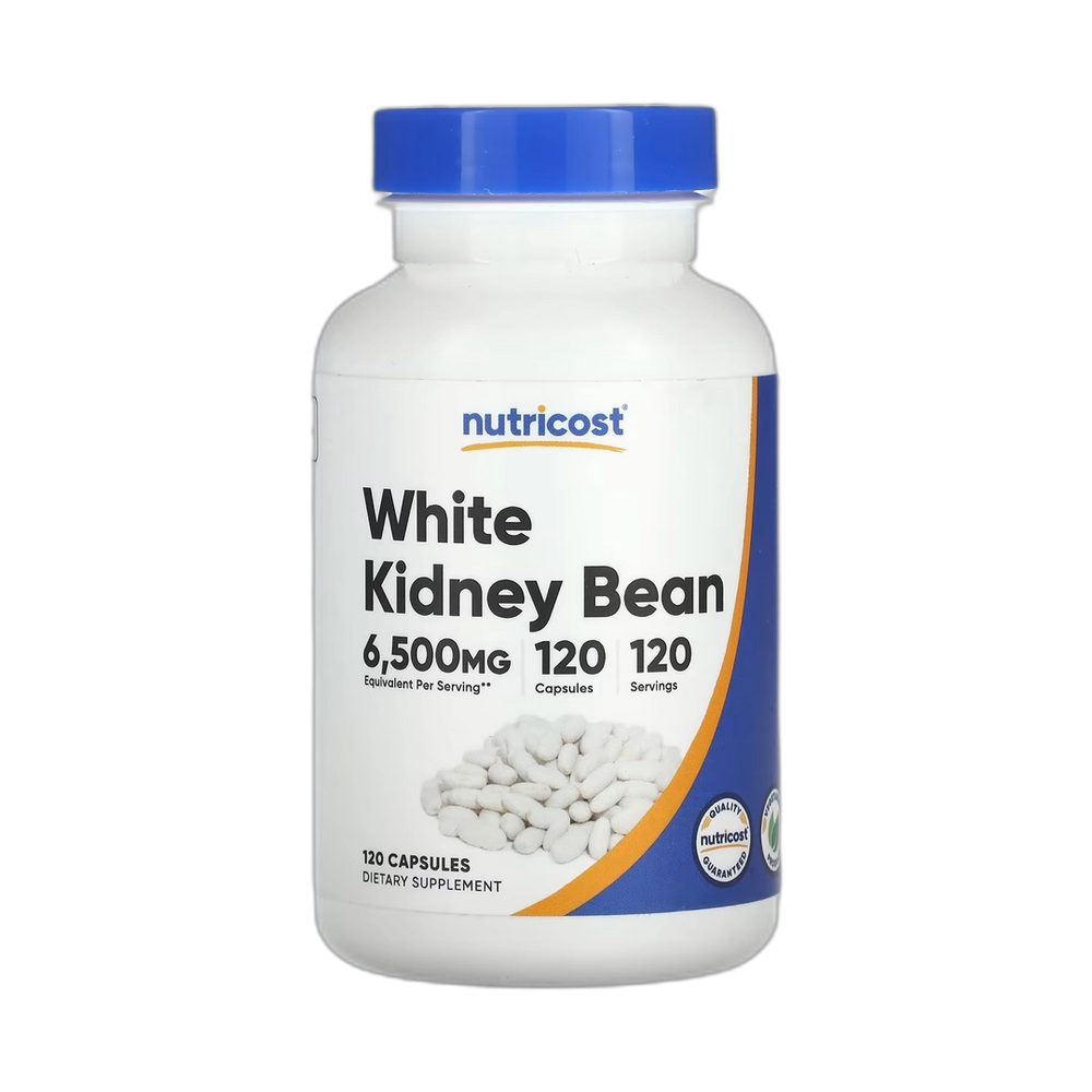 Nutricost, White Kidney Bean, 6,500 mg, 120 Capsules