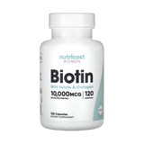 Nutricost, Women, Biotin With Folate & Collagen, 10,000 mcg, 120 Capsules