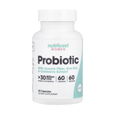 Nutricost, Women, Probiotic, >30 Billion CFU, 60 Capsules
