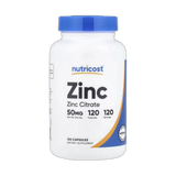 Nutricost, Zinc, 50 mg, 120 Capsules