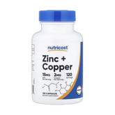 Nutricost, Zinc + Copper, 120 Capsules