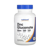 Nutricost, Zinc Gluconate, 50 mg, 120 Capsules