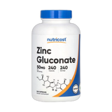 Nutricost, Zinc Gluconate, 50 mg, 240 Capsules