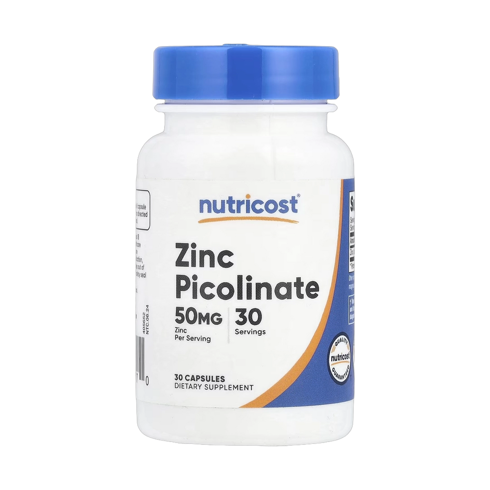 Nutricost, Zinc Picolinate, 50 mg, 30 Capsules