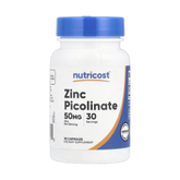 Nutricost, Zinc Picolinate, 50 mg, 30 Capsules