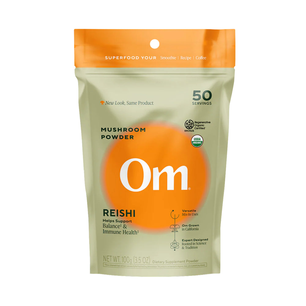 Om Mushrooms, Reishi, Mushroom Powder, 3.5 oz, 100 g