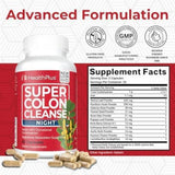 Health Plus, Super Colon Cleanse, Night, 60 Capsules