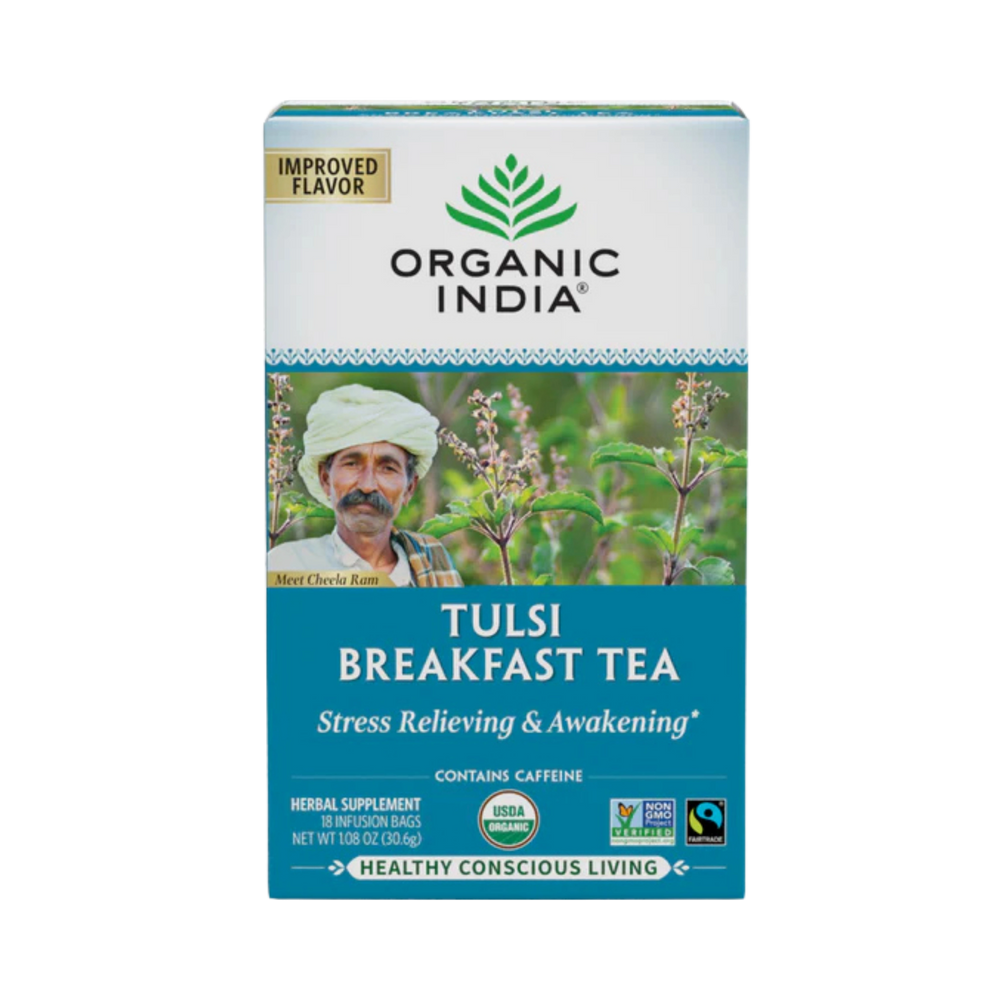 Organic India, Tulsi Tea, Breakfast, 18 Infusion Bags, 1.08 Oz