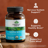Organic India, Gotu Kola, 700 Mg, 90 Vegetarian Caps