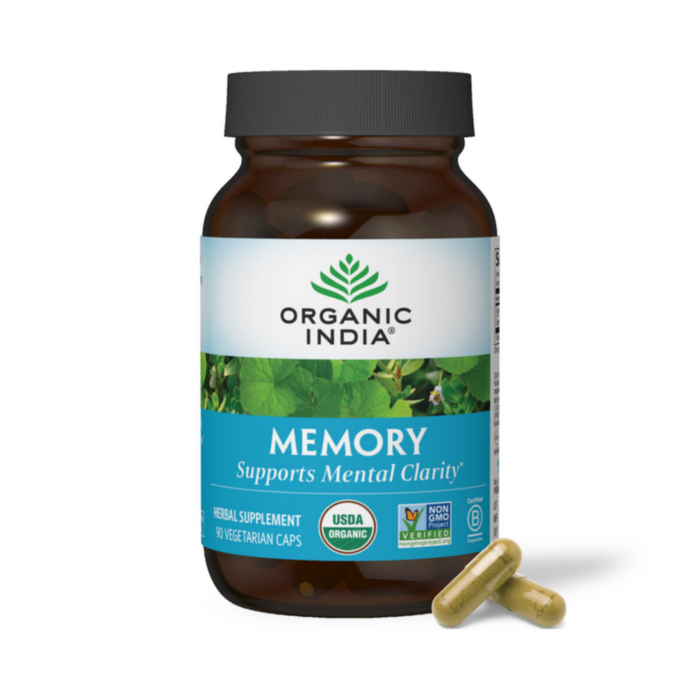 Organic India, Memory, 90 Vegetarian Caps