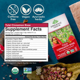 Organic India, Tulsi Tea, Cinnamon Rose, Caffeine-Free, 18 Infusion Bags, 1.14 Oz