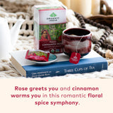 Organic India, Tulsi Tea, Cinnamon Rose, Caffeine-Free, 18 Infusion Bags, 1.14 Oz