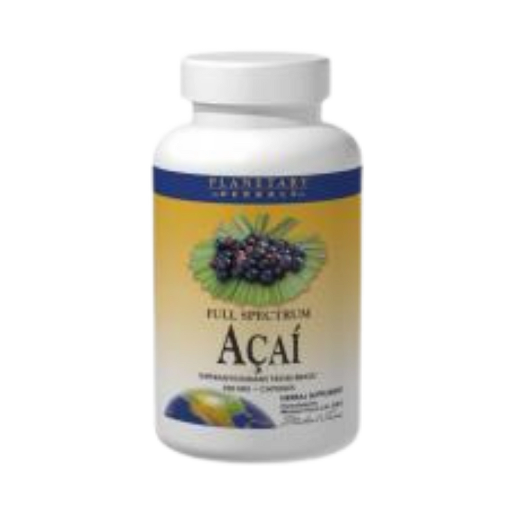 Planetary Herbals, Acai, Full Spectrum, 60 Capsules