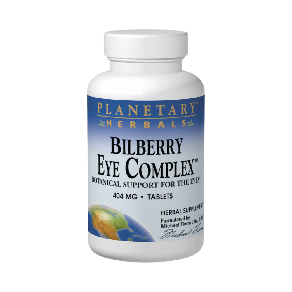 Planetary Herbals, Bilberry Eye Complex, 30 Tablets