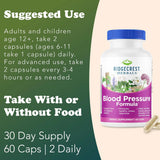 Ridgecrest Herbals, Blood Pressure Formula, 60 Capsules