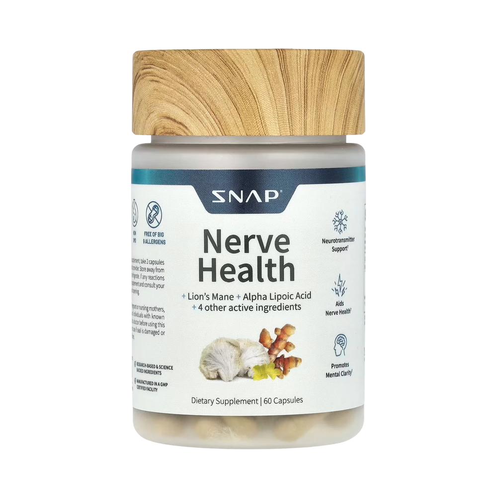 Snap Supplements, Nerve Health, 60 Capsules