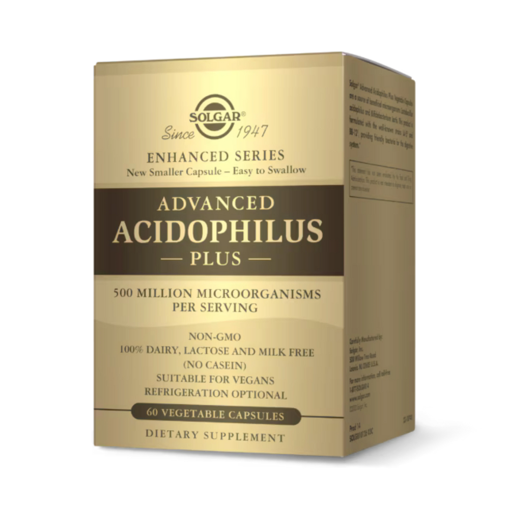 Solgar, Advanced Acidophilus Plus, 60 Vegetable Capsules