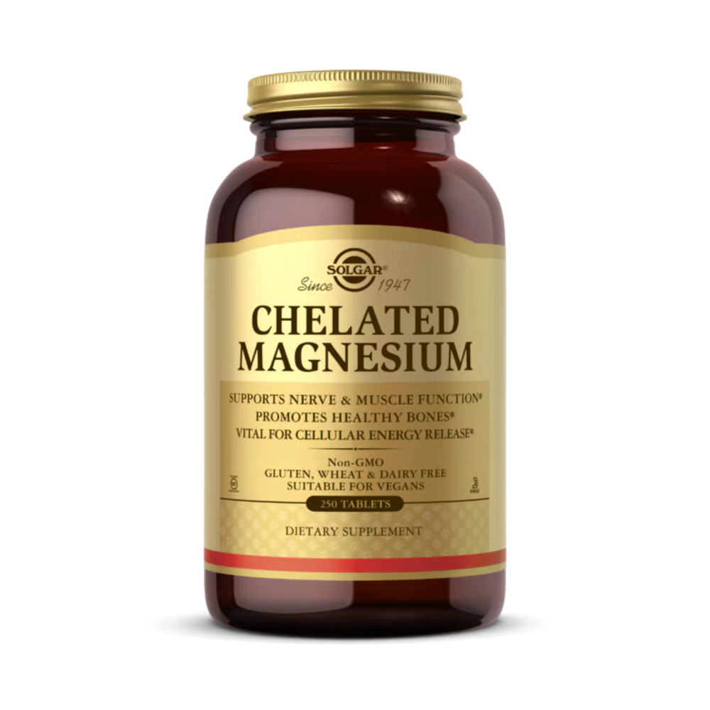 Solgar, Chelated Magnesium, 250 Tablets