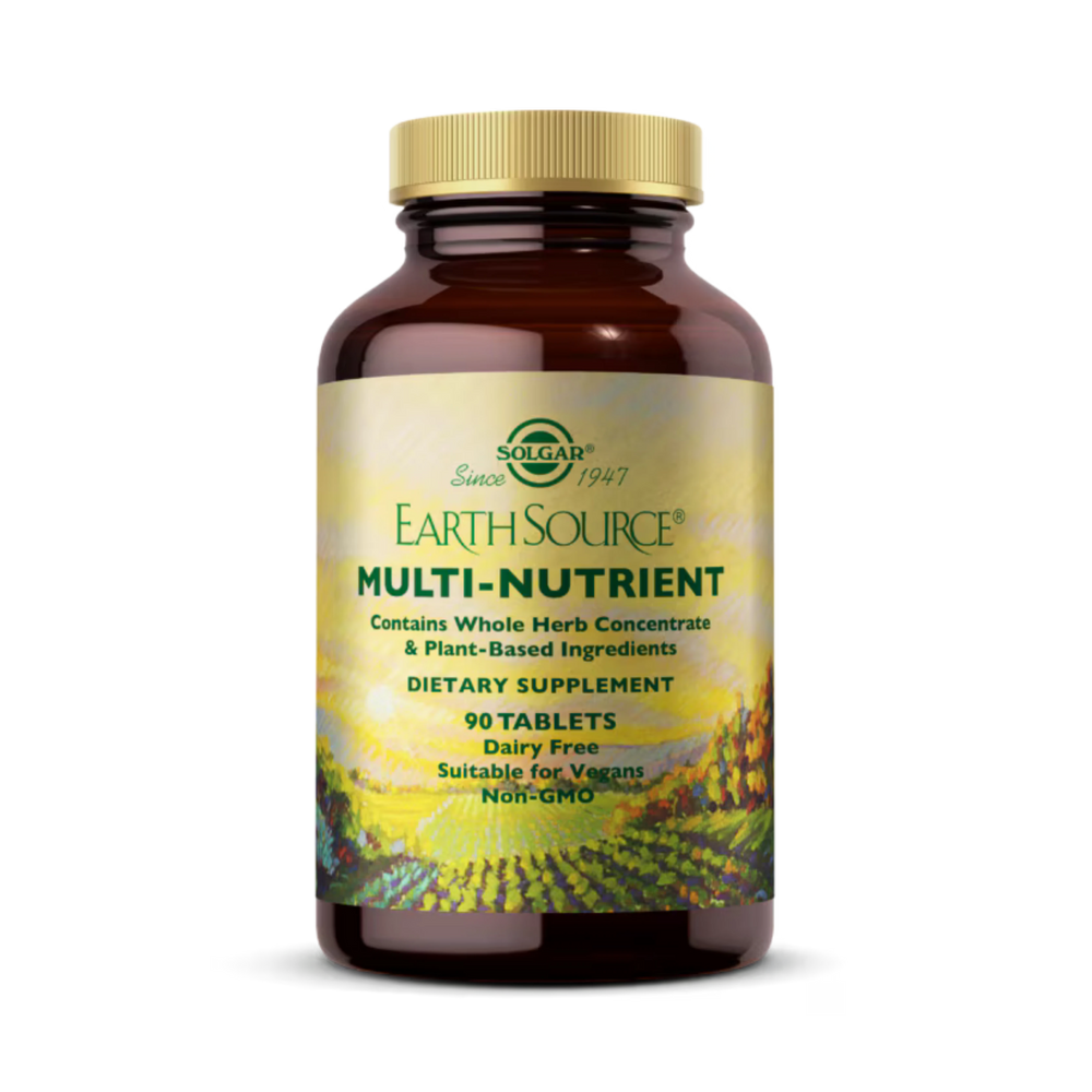 Solgar, Earth Source Multi-Nutrient Contains Whole Herb Concentrate & Plant-Based Ingredients, 90 Tablets