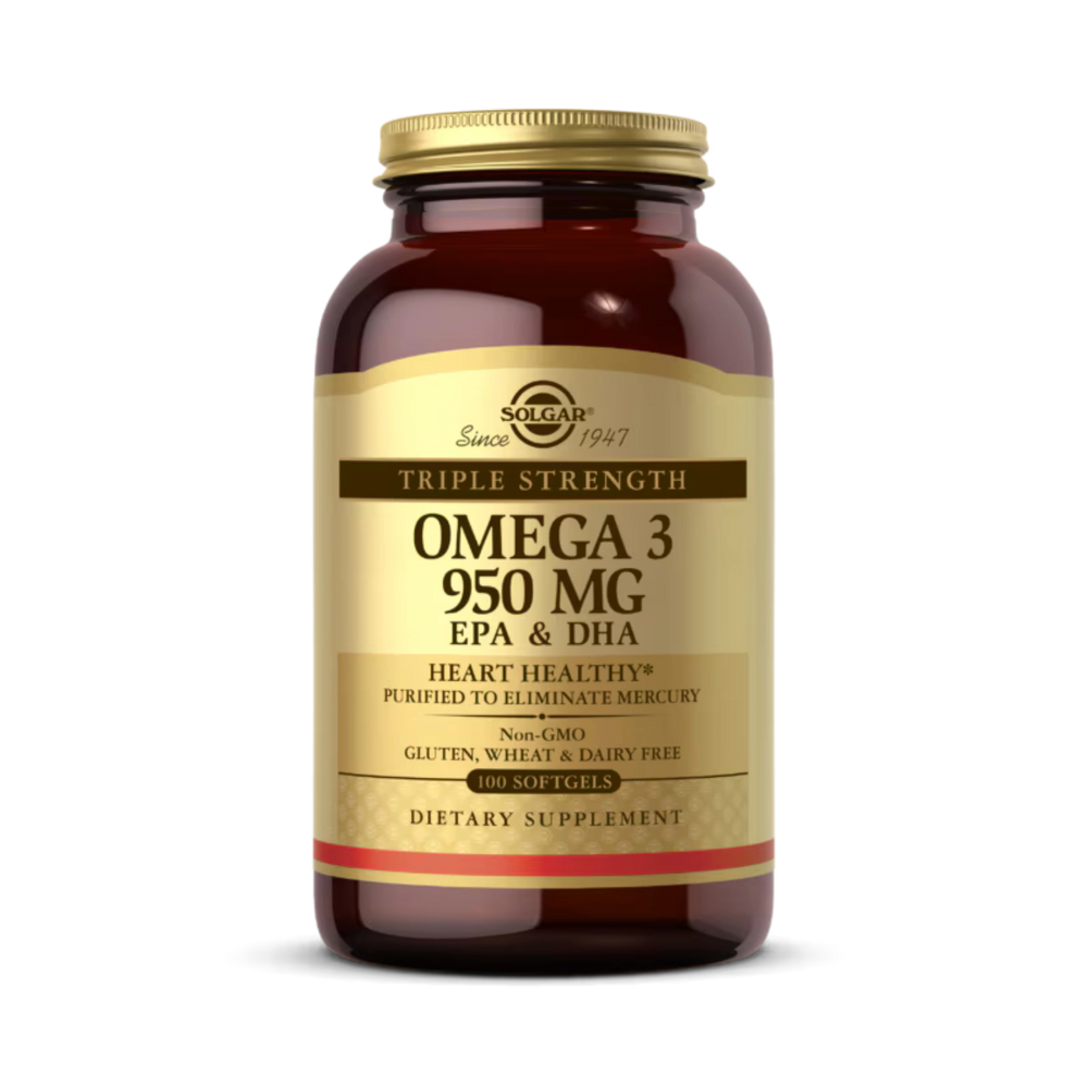 Solgar, Omega 3, EPA & DHA, Triple Strength, 950 Mg, 100 Softgels