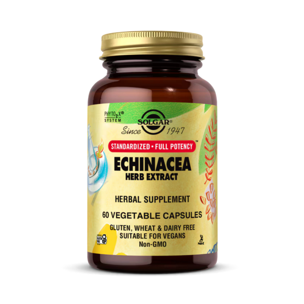 Solgar, SFP Echinacea Herb Extract, 60 Vegetable Capsules