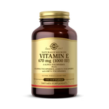 Solgar, Vitamin E, d-Alpha Tocopherol Plus d-Gamma Tocopherol, d-Delta Tocopherol and d-Beta Tocopherol, 670 Mg (1,000 IU), 100 Softgels