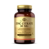 Solgar, Zinc Citrate, 30 Mg, 100 Vegetable Capsules