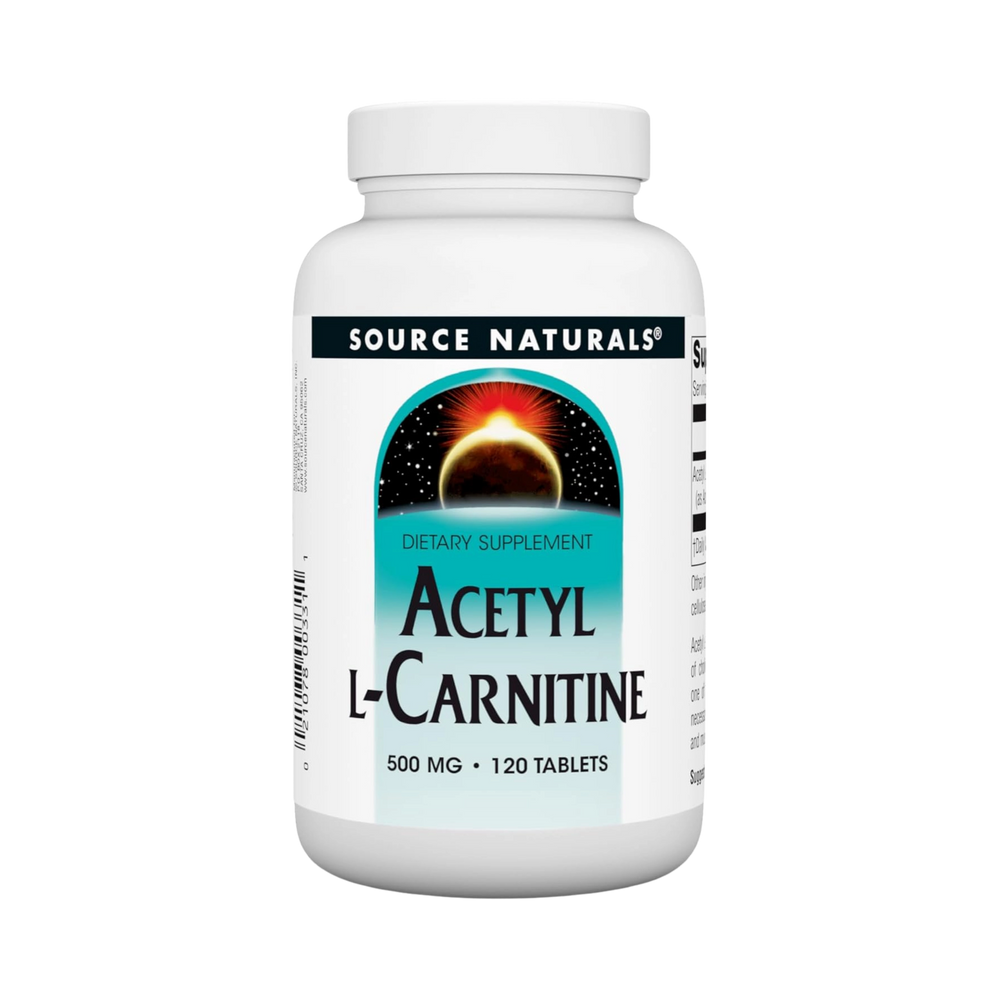Source Naturals Acetyl L-Carnitine 500 Mg Tablet, 120 Count