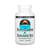 Source Naturals, Acetyl L-Carnitine & Alpha-Lipoic Acid, 650 Mg, 120 Tabs