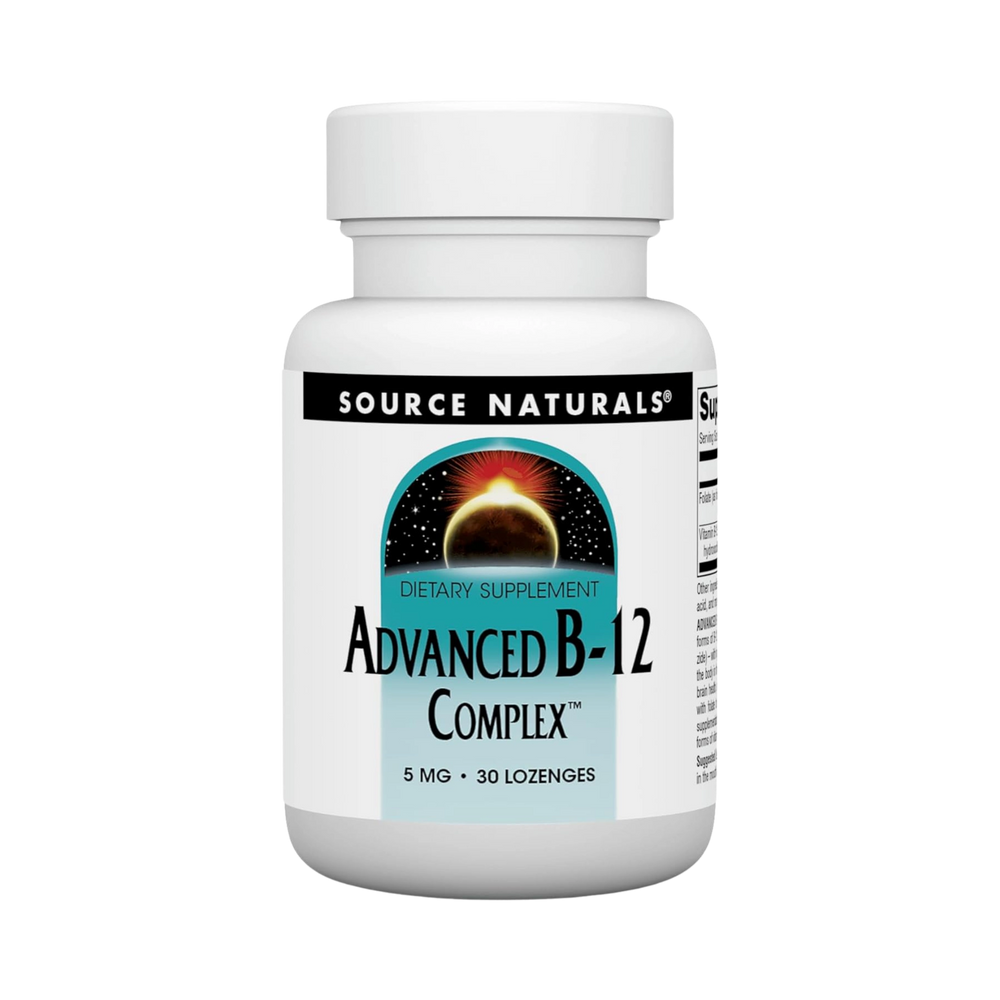 Source Naturals, Advanced B-12 Complex, 5 Mg, 30 Lozenge