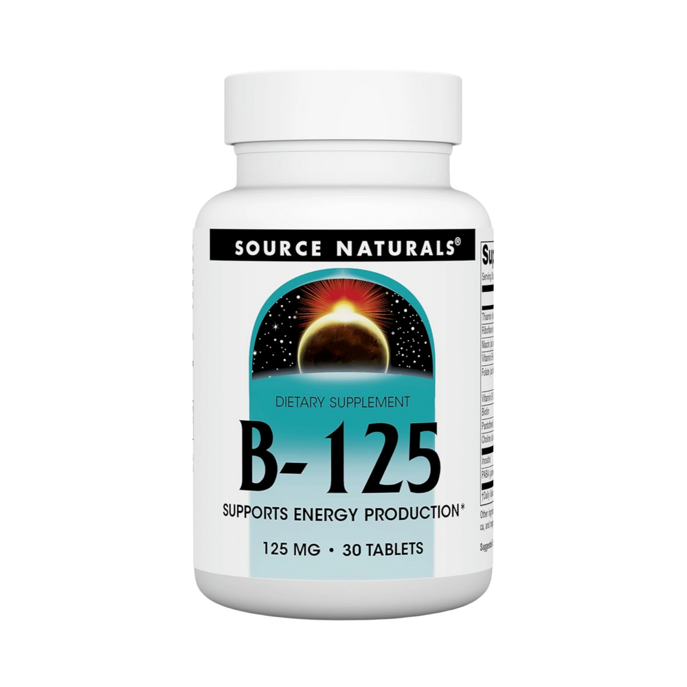 Source Naturals, B-125, 125 Mg, 30 Tablets
