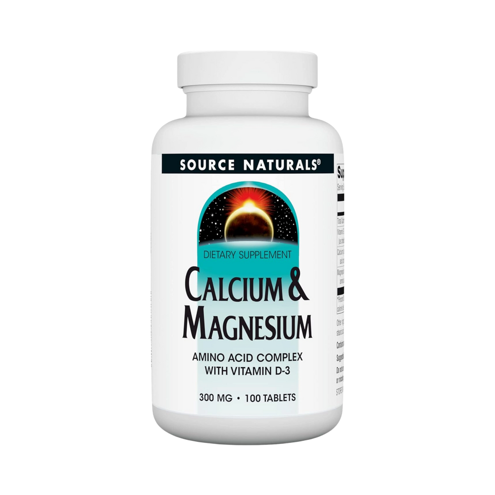 Source Naturals, Calcium & Magnesium, 100 Tablets