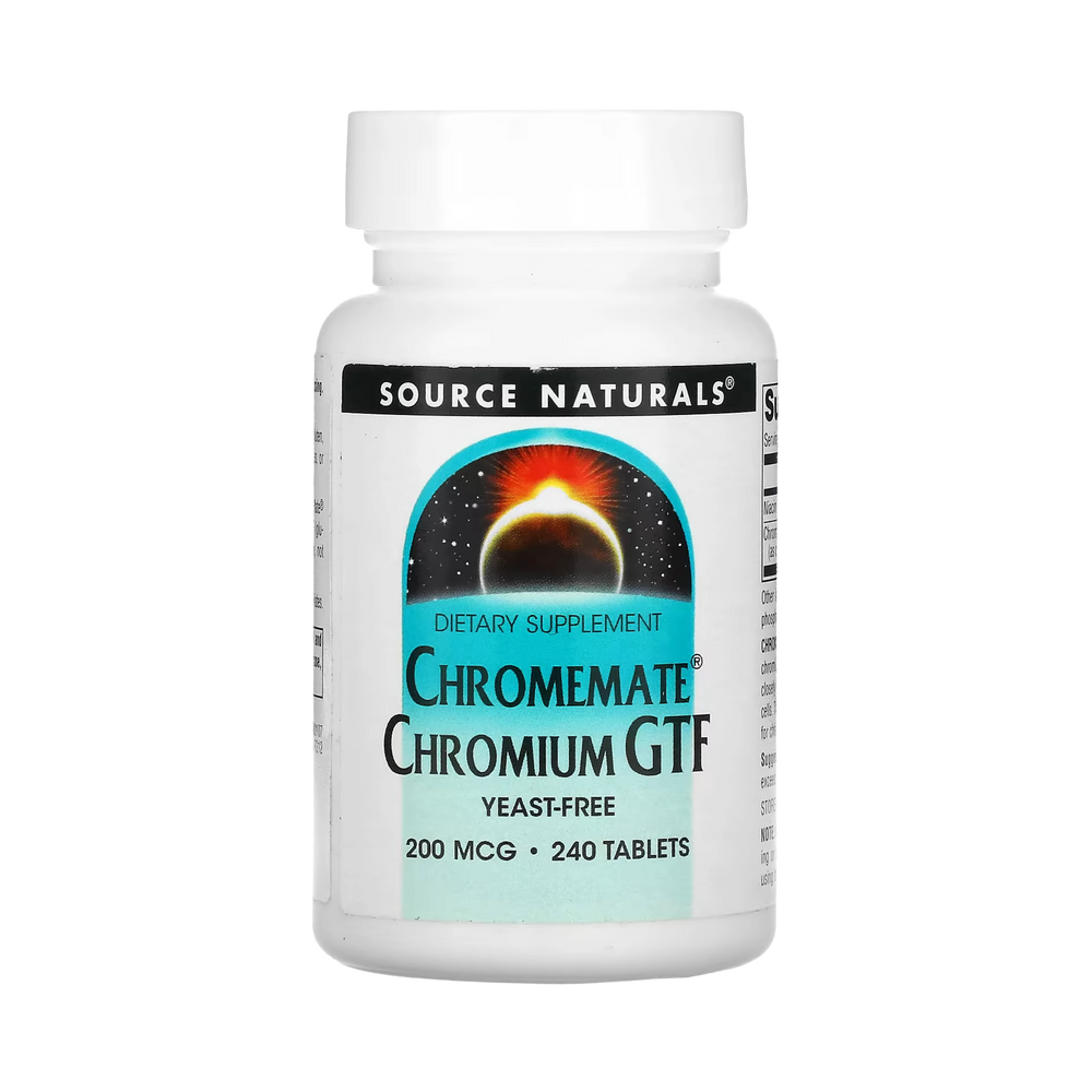 Source Naturals, ChromeMate Chromium GTF, 200 Mcg, 240 Tablets