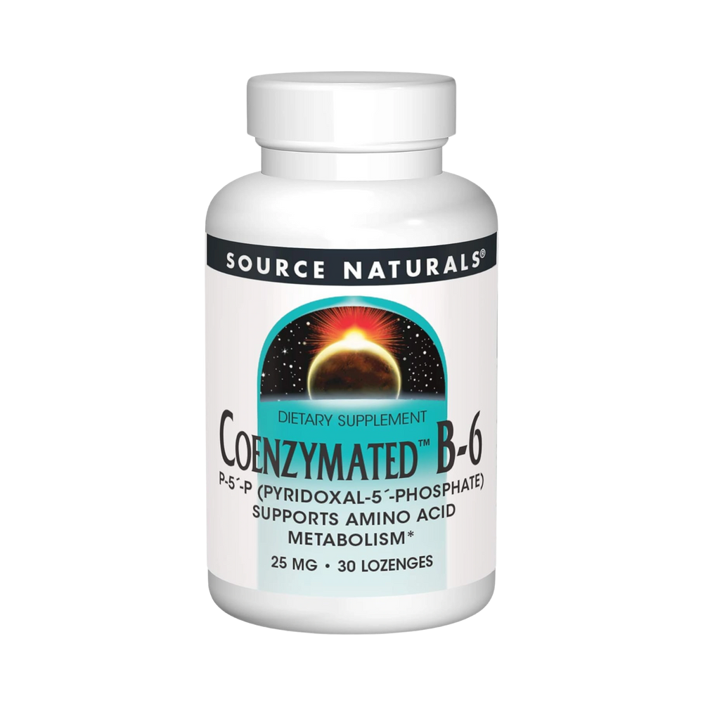 Source Naturals, Coenzymated, B-6, 25 Mg, 30 Peppermint Lozenge