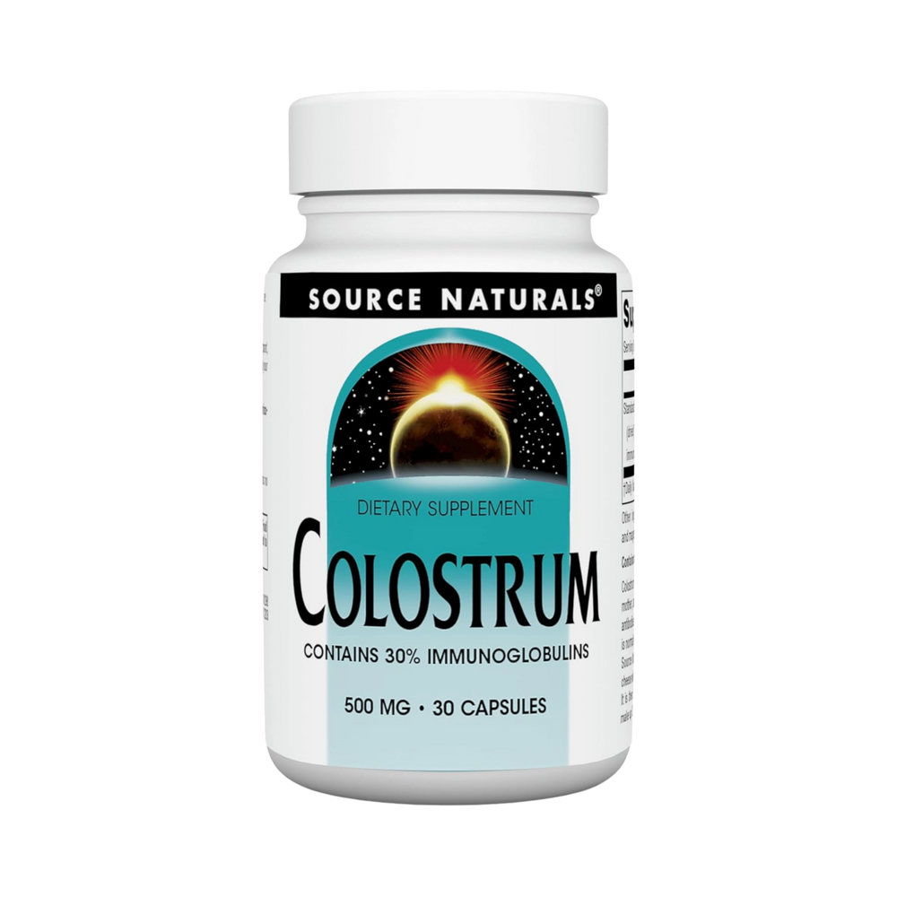 Source Naturals, Colostrum, 500 Mg, 30 Capsules