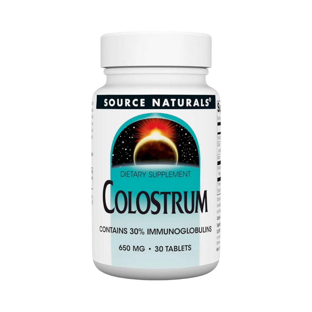 Source Naturals, Colostrum, 650 Mg, 30 Tablets