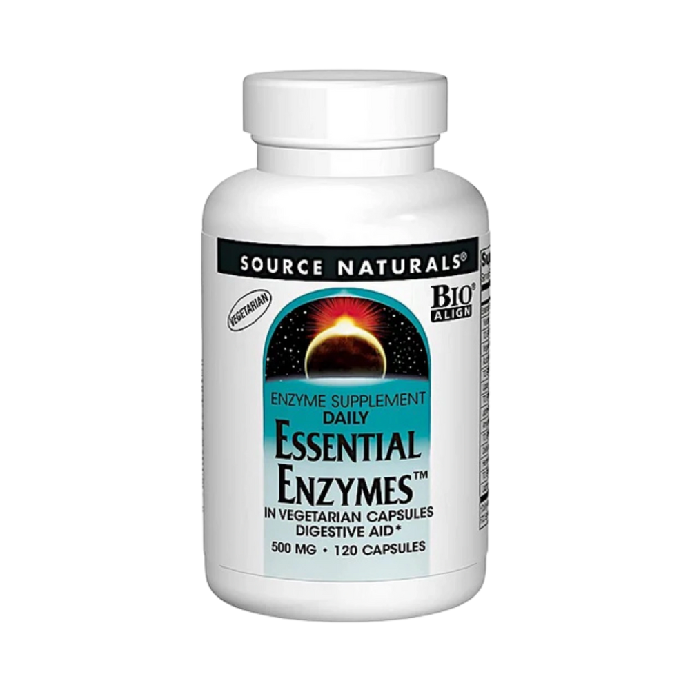 Source Naturals, Essential Enzymes Daily, 500 Mg, 120 Vegi Capsules