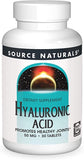 Source Naturals, Hyaluronic Acid 50mg (30, 60, 120) Tabs | Maple Herbs