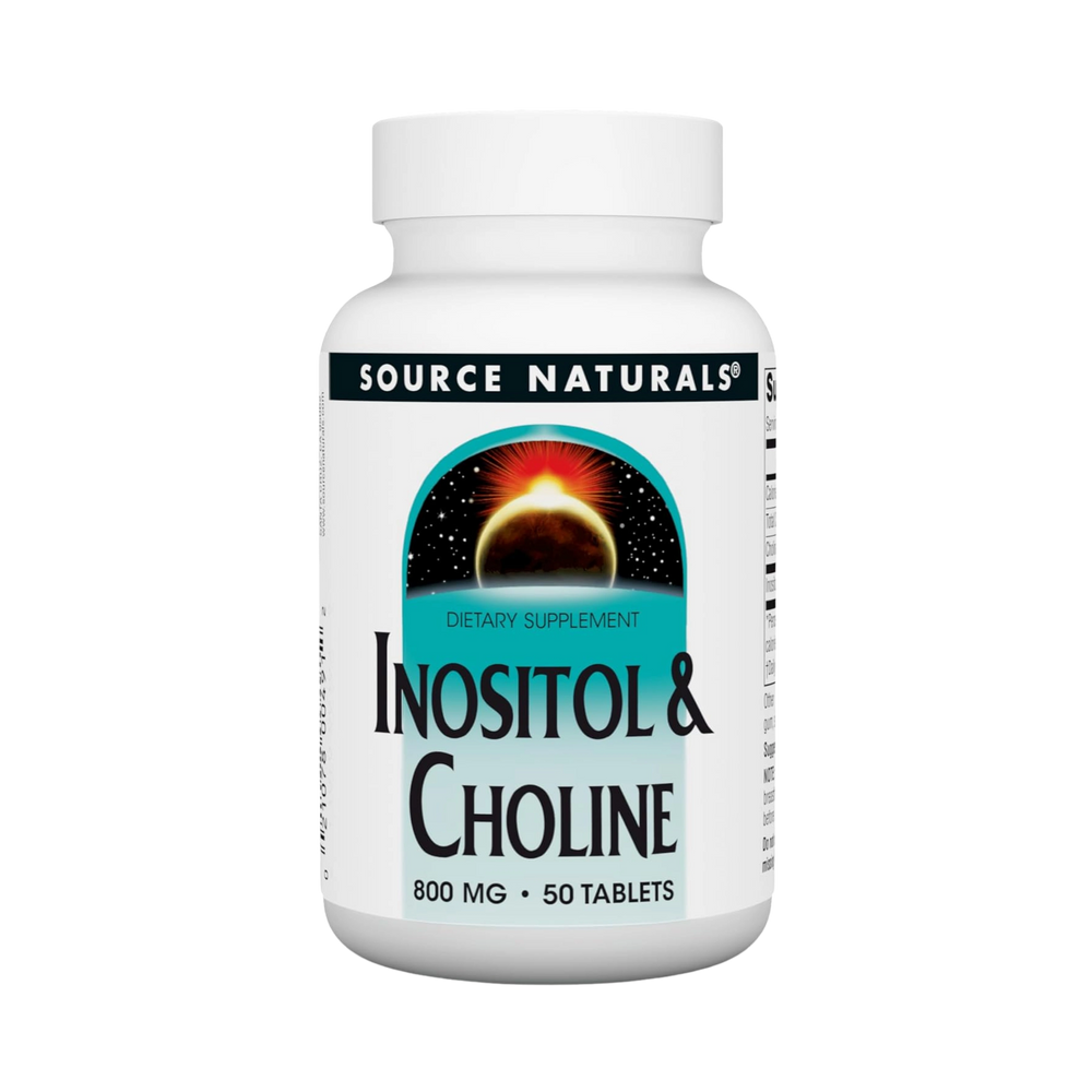 Source Naturals, Inositol & Choline, 800 Mg, 50 Tablets