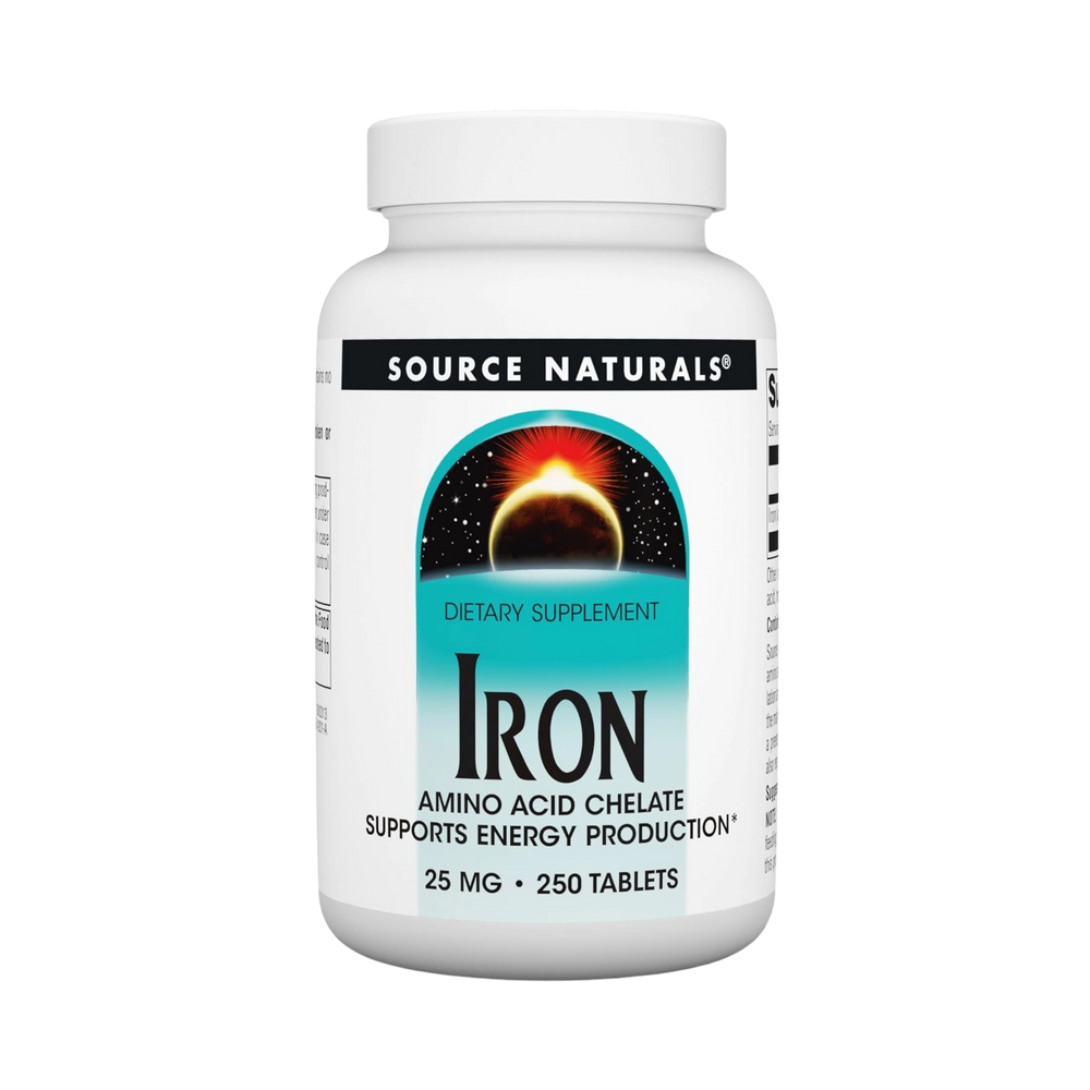 Source Naturals, Iron, 25 Mg, 250 Tablets