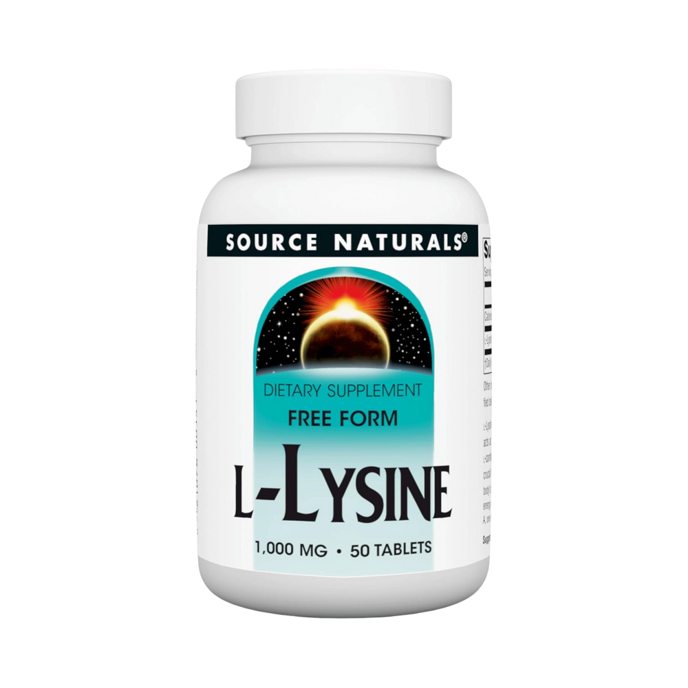 Source Naturals, L-Lysine, 1000 Mg, 50 Tablets