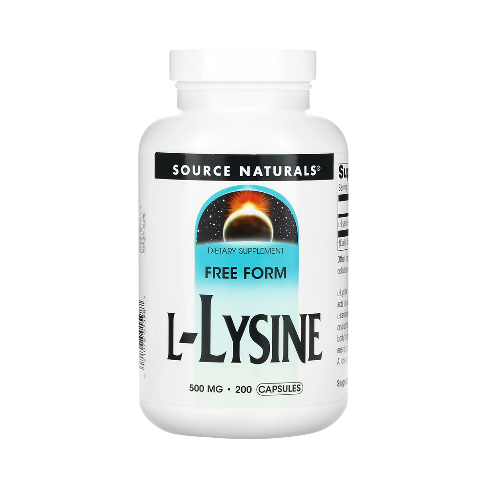 Source Naturals, L-Lysine, 500 Mg, 200 Capsules