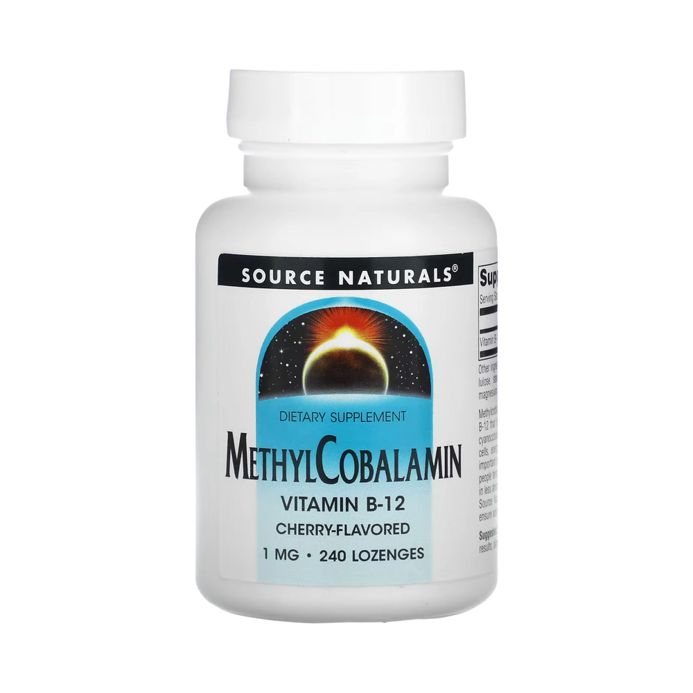 Source Naturals, MethylCobalamin 1mg Cherry, 240 Lozenge