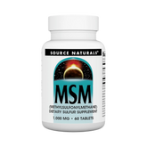 Source Naturals, MSM with Vitamin C, 1000 Mg, 60 Tablets