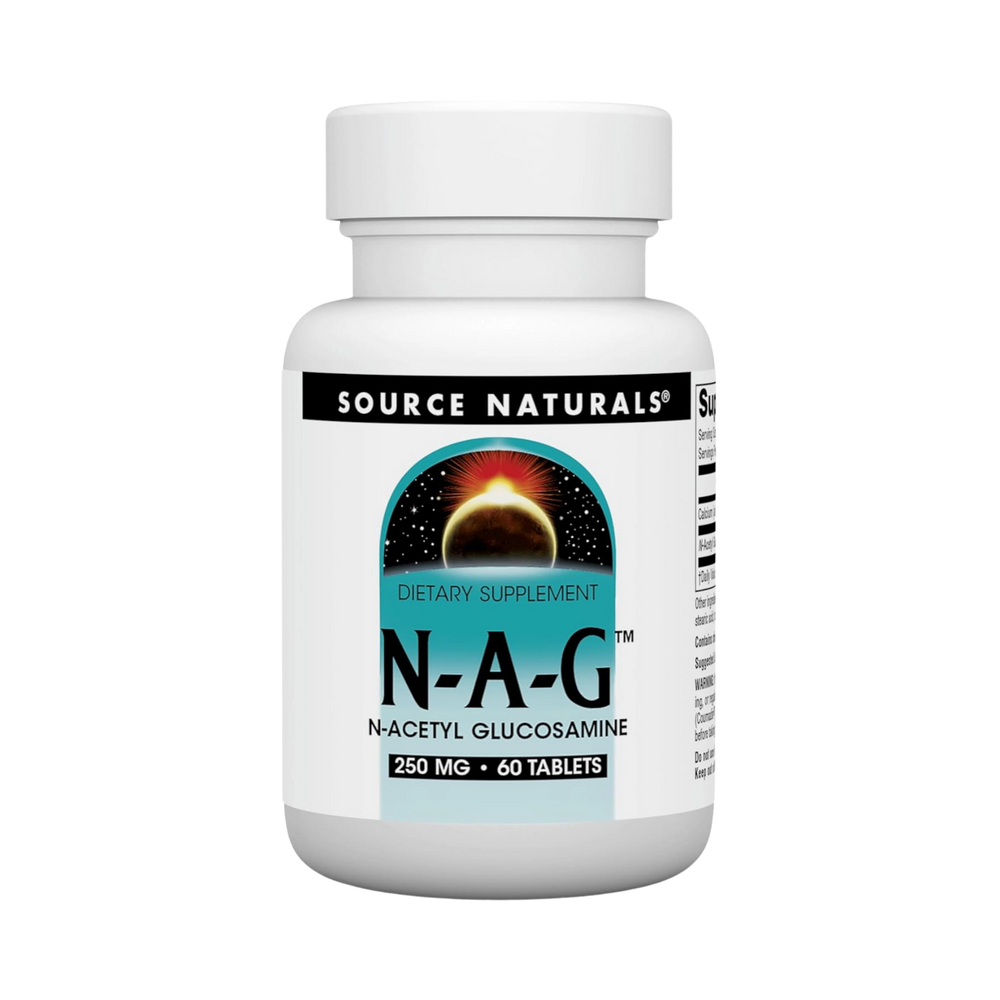 Source Naturals, N-A-G, N-Acetyl Glucosamine, 250 Mg, 60 Tablets