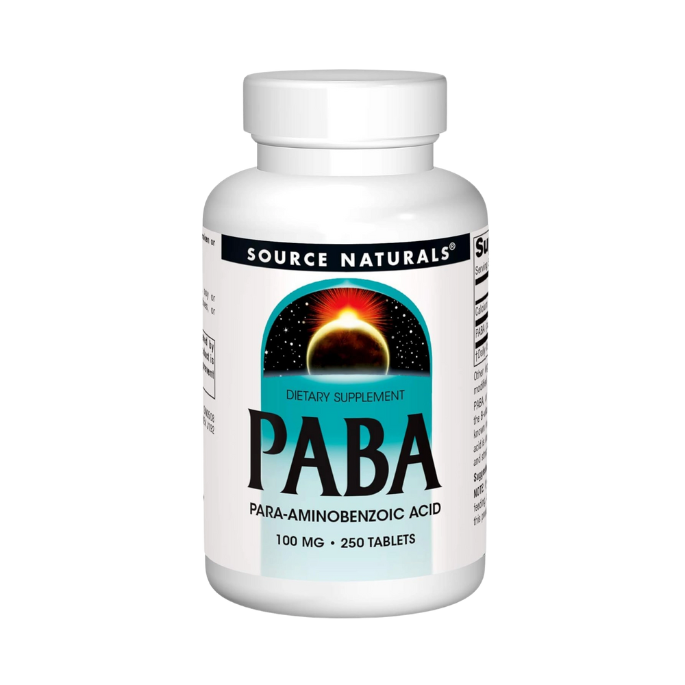 Source Naturals, PABA, 100 Mg, 250 Tablets