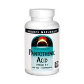Source Naturals, Pantothenic Acid 100 Mg, 250 Tablets