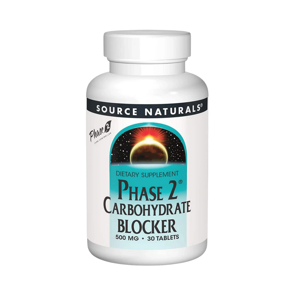 Source Naturals, Phase 2 Carbohydrate Blocker, 500 Mg, 30 Tablets