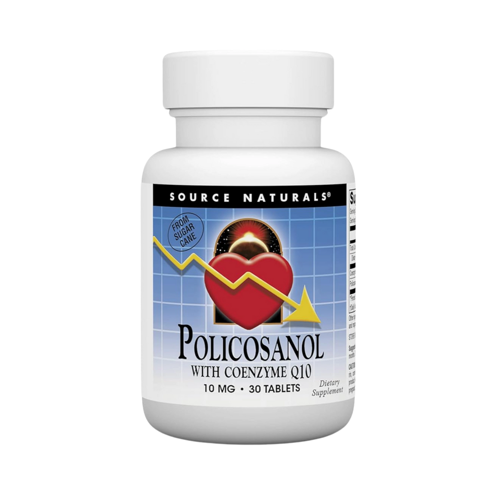 Source Naturals, Policosanol with Coenzyme Q10, 10 Mg, 30 Tablets