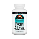 Source Naturals, Proline & Lysine, 550 Mg, 120 Tablets